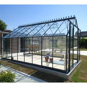 Serra da Giardino 14,52 m² in Alluminio Antracite e Vetro Temperato 4 mm - Prima