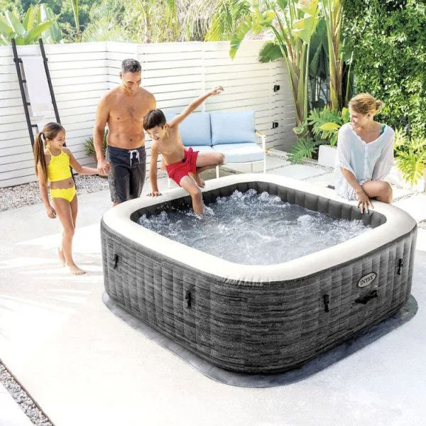 Spa Gonfiabile Ardesia 4 Posti + Copertura Termica