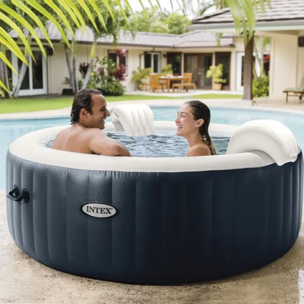 Spa Gonfiabile Blu Marino 4 Posti + Copertura Termica